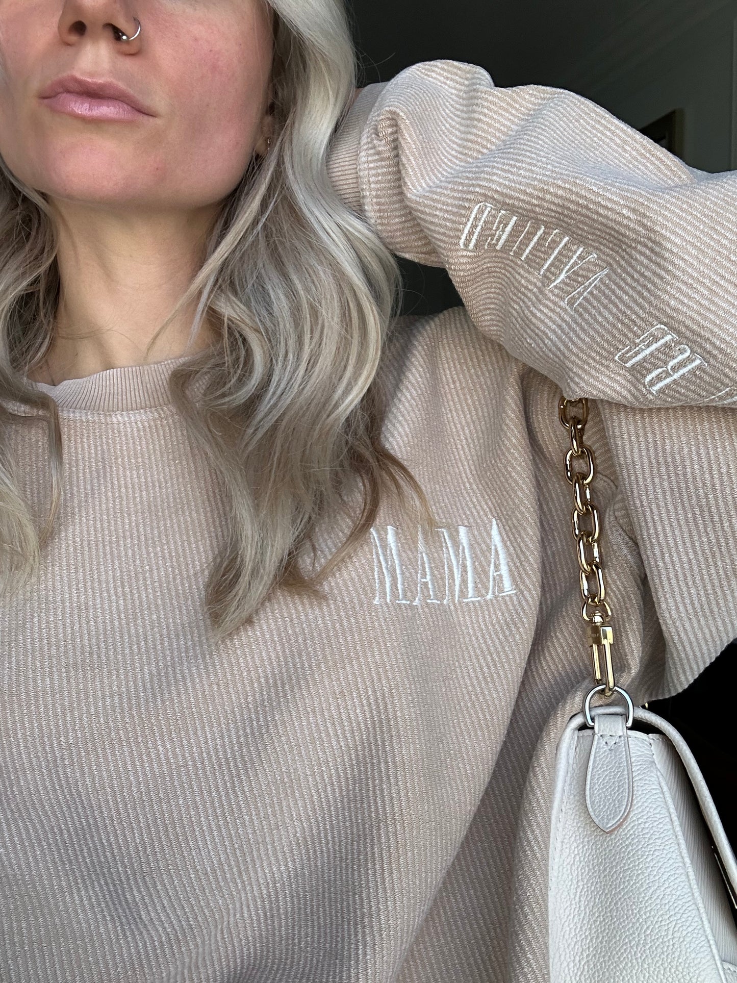 Oversized valued mama waffle 🤍