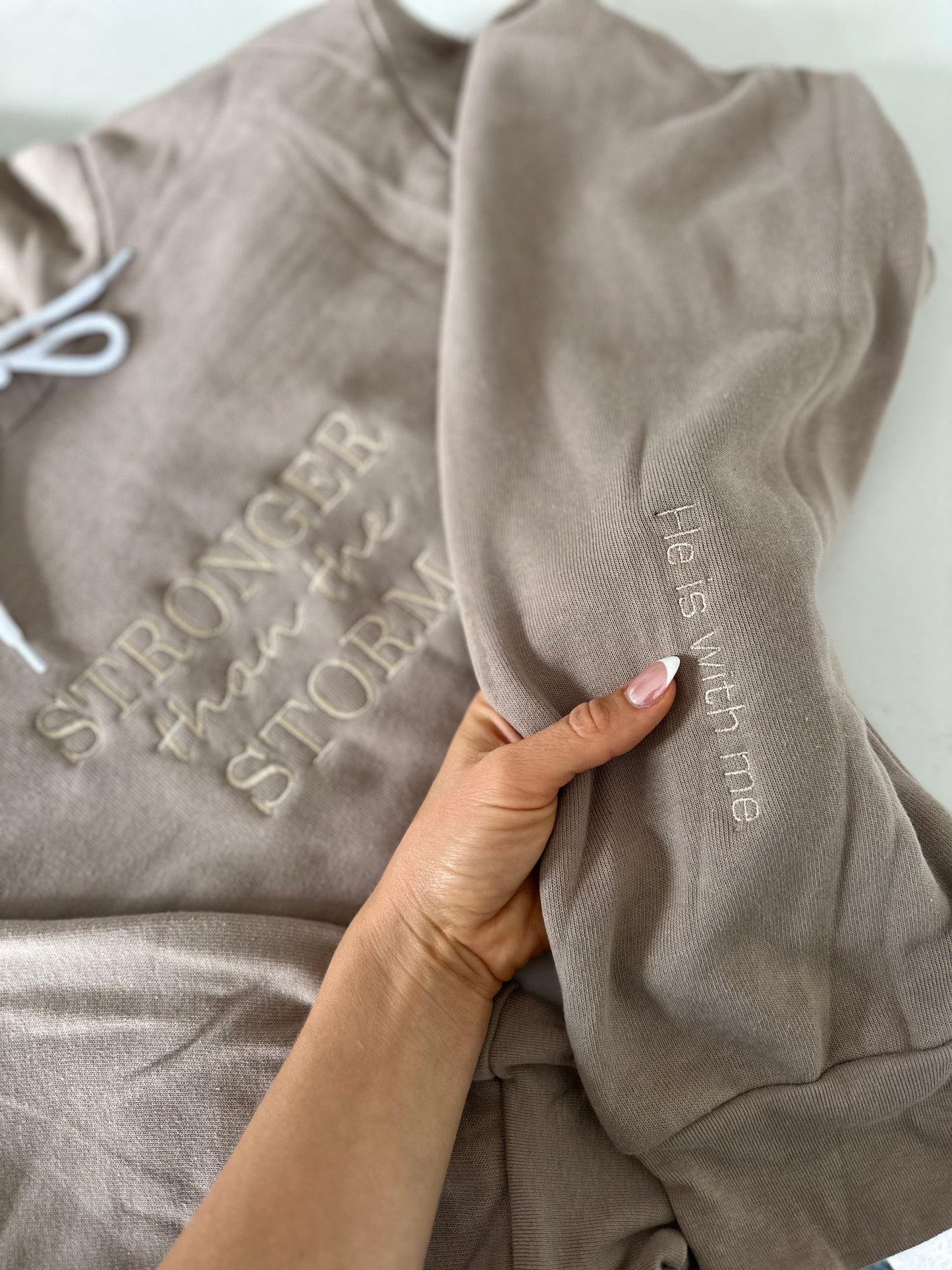 Stronger than the storm affirmation hoodie!๐ค๐ค๐ค