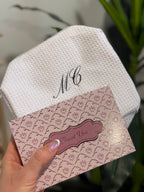 Monogramed Waffle Pouch