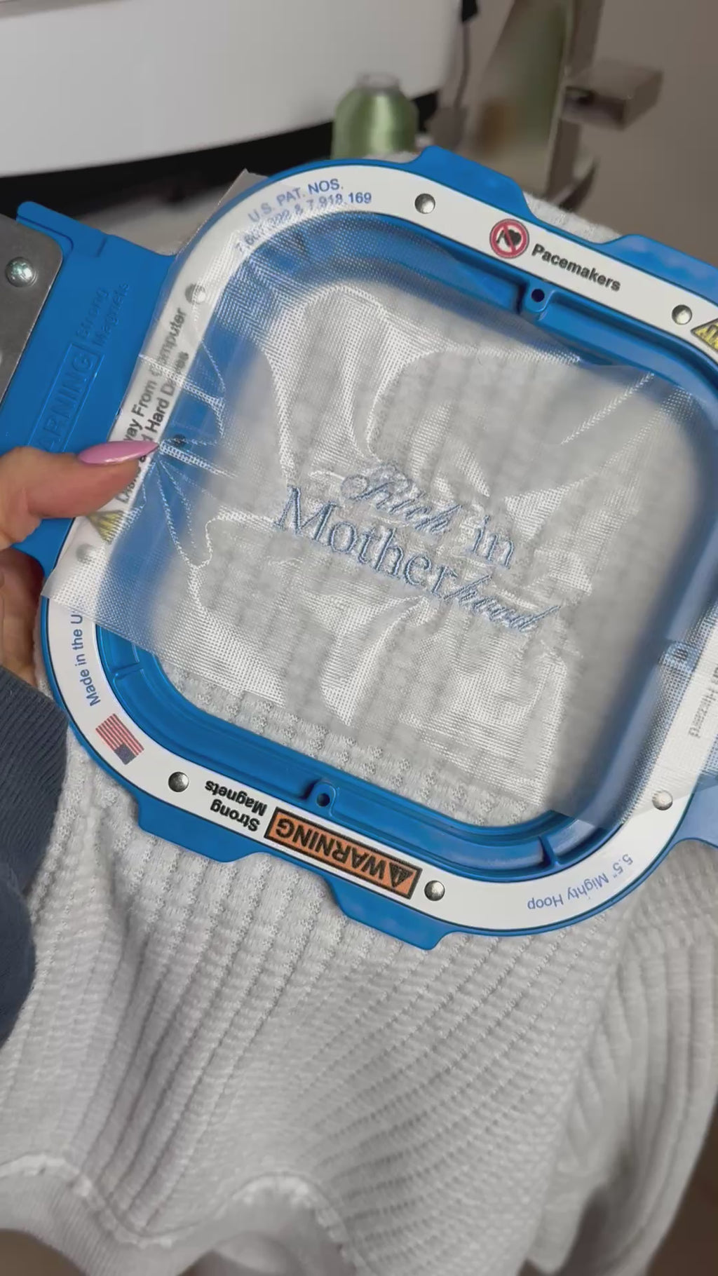 Rich in Motherhood embroidered Waffle 🪡